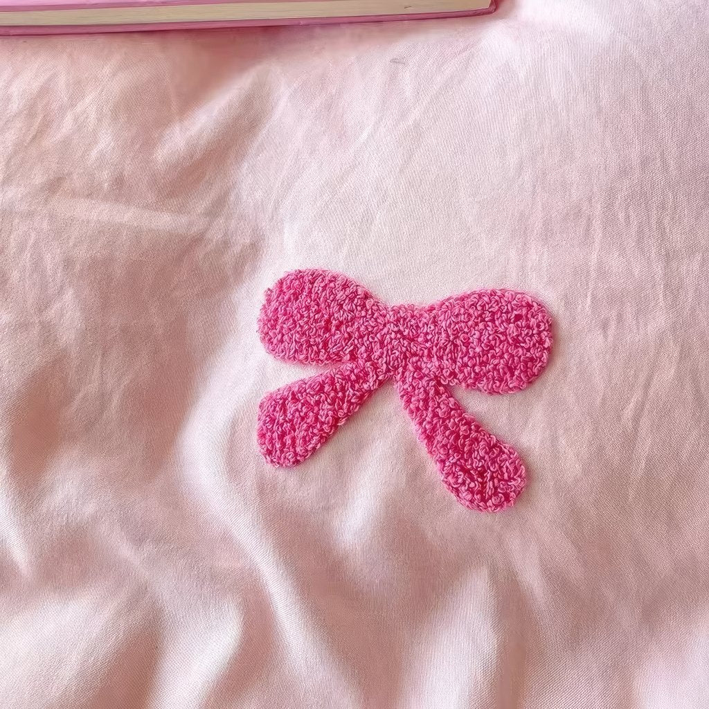 Cute Embroidered Bows Coquette Bedding Set