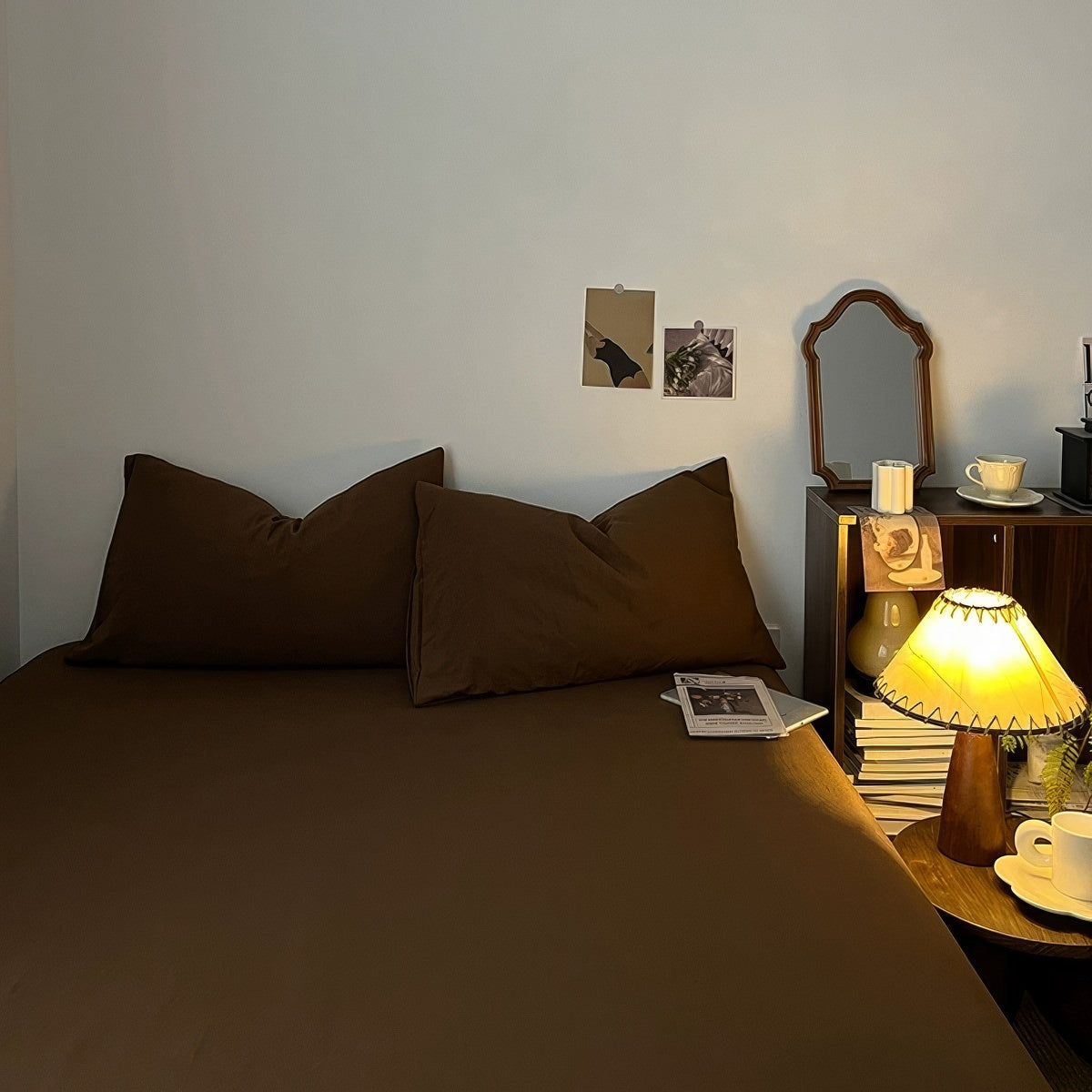 Dark Brown Shades Bedding Set