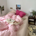 Pastel Peachy Pink Bedding Set